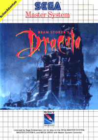 Bram Stoker's Dracula PAL Sega Master System PAL box art